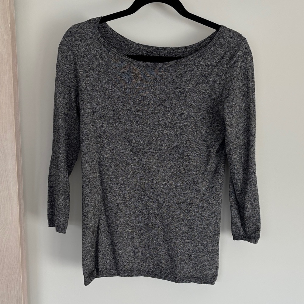 Express Gray Crew Neck Sweater